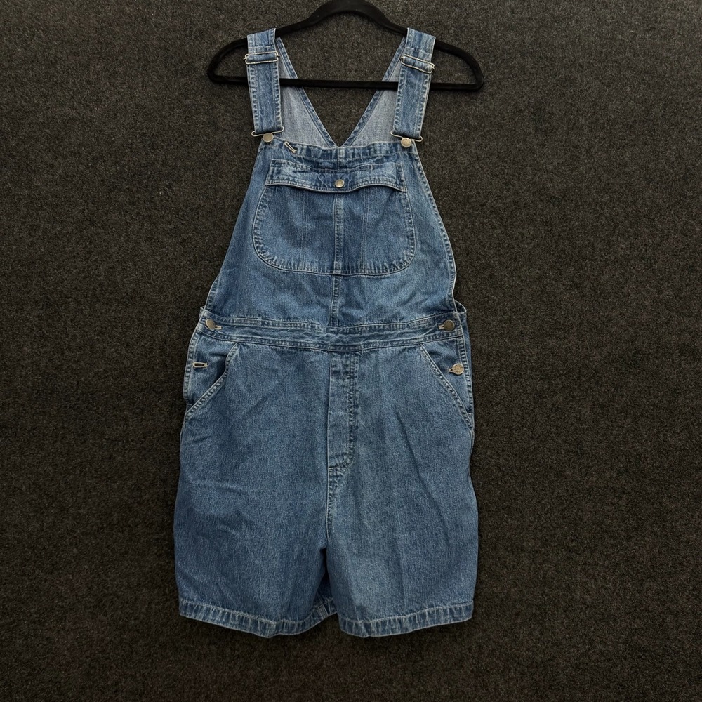 Riveted by Lee Vintage 90s Denim Shortalls Medium Wash Carpenter Overalls Womens